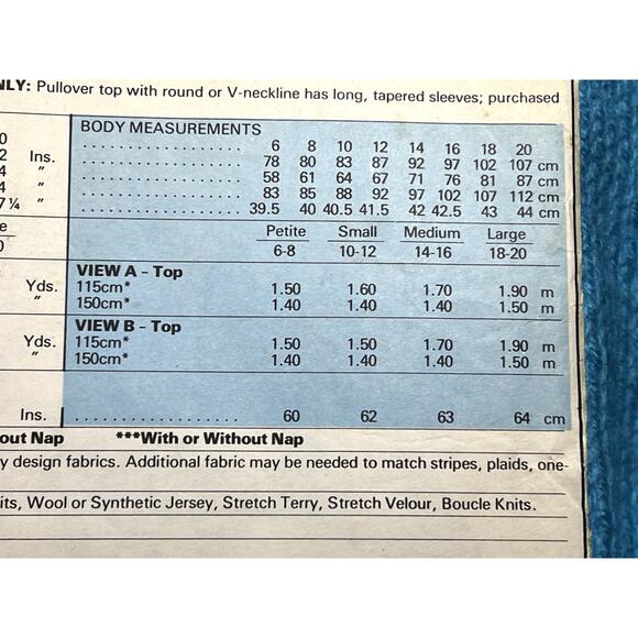 McCalls 6671 sewing pattern pullover top V neck size small - Picture 5 of 6